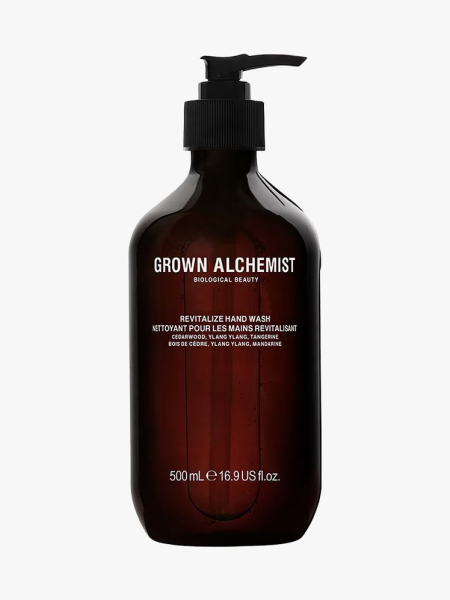 Grown Alchemist Revitalize Hand Wash in branded component on a light gray background